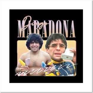 Diego Maradona / Retro 90s Aesthetic Posters and Art